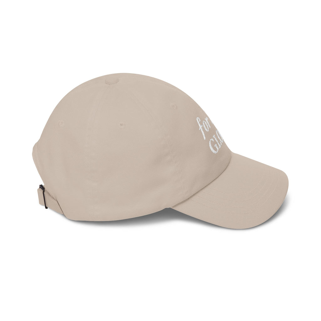 For His Glory Dad Cap – Embroidered Christian Baseball Hat